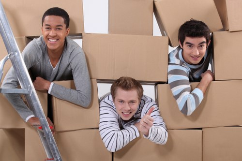 Professional movers from Hillingdon removals team handling belongings