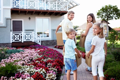 Customer receiving a written removal quote from Hillingdon Removals